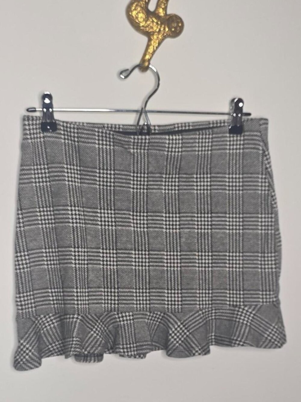 Womens plaid mini skirt